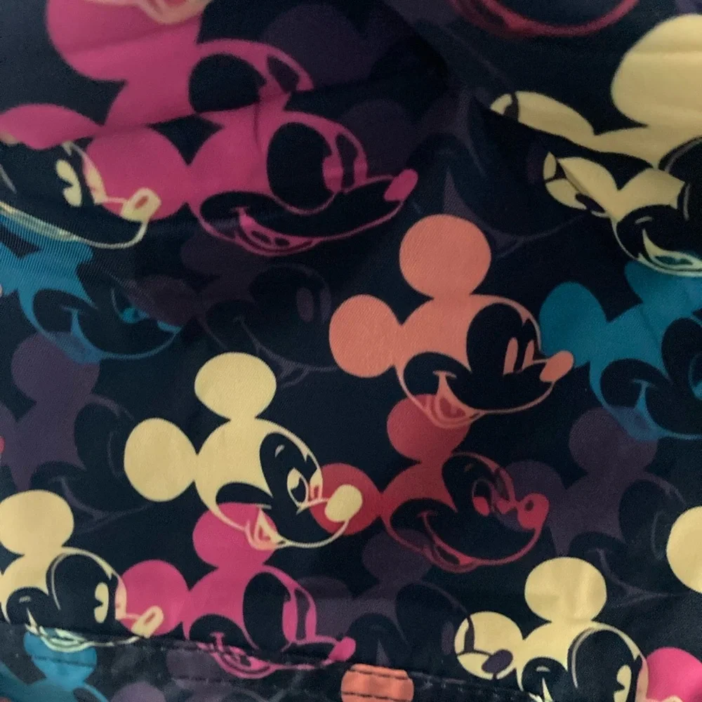 Mickey Mouse black multi color Backpack